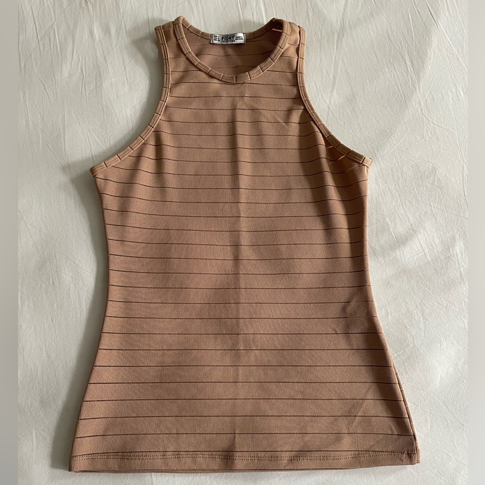 Nude beige tank top